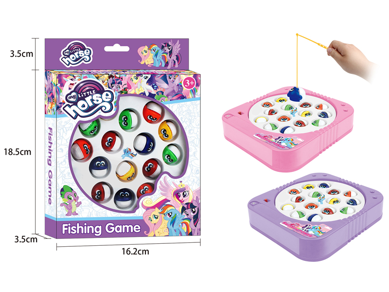 B/O Little Pony Fishing Table(15 Fish)