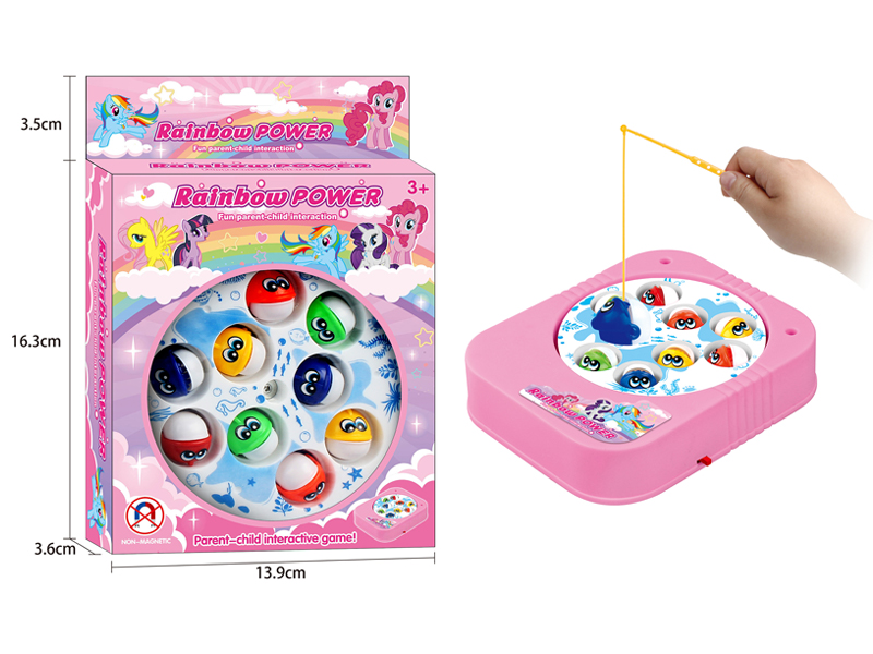 B/O Little Pony Fishing Table(9 Fish)