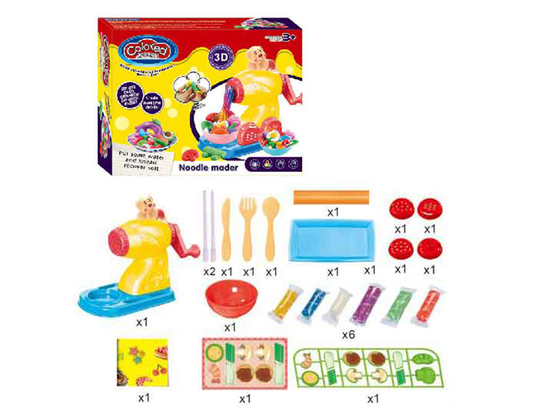 Cute Pig Noodle Maker Play Dough Set