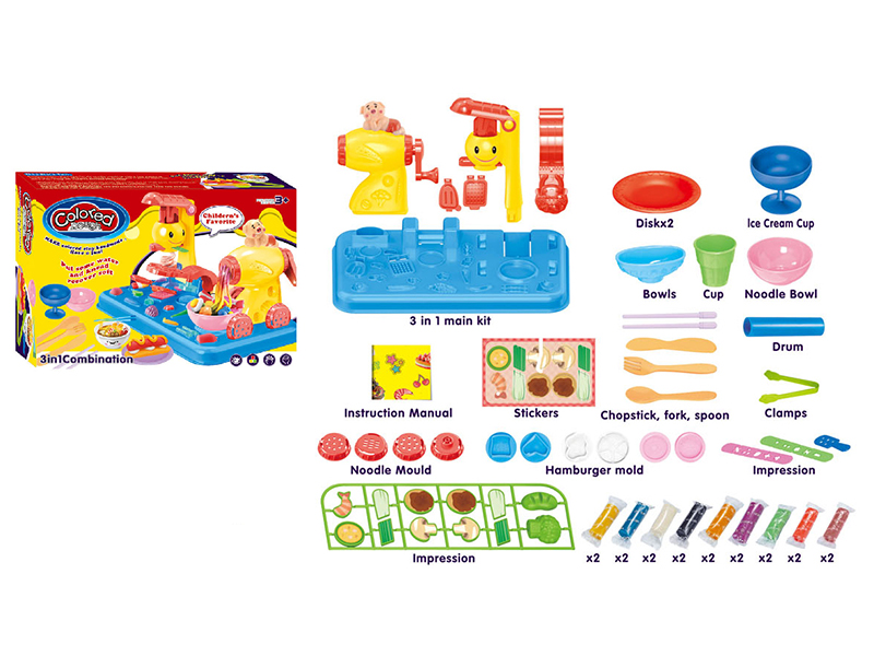 3 In 1 Play Dough Set