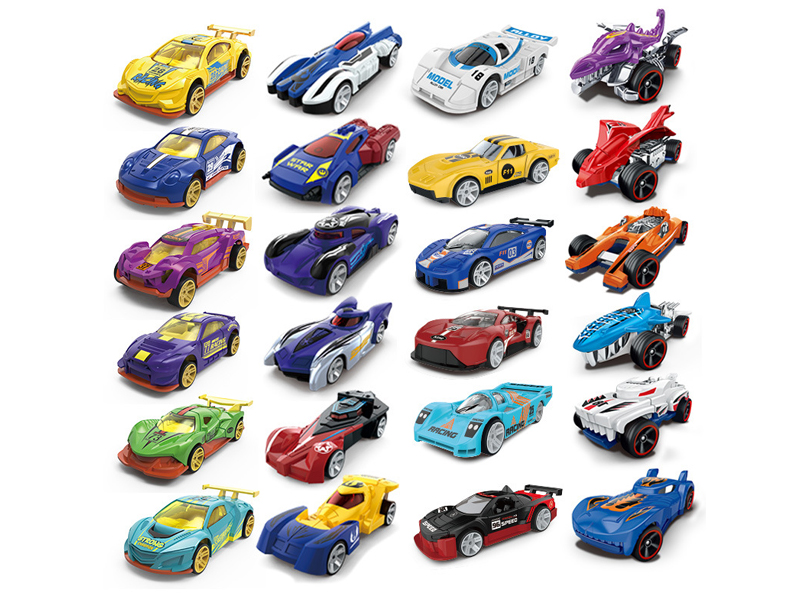 6PCS 1:64 Slide Alloy Car
