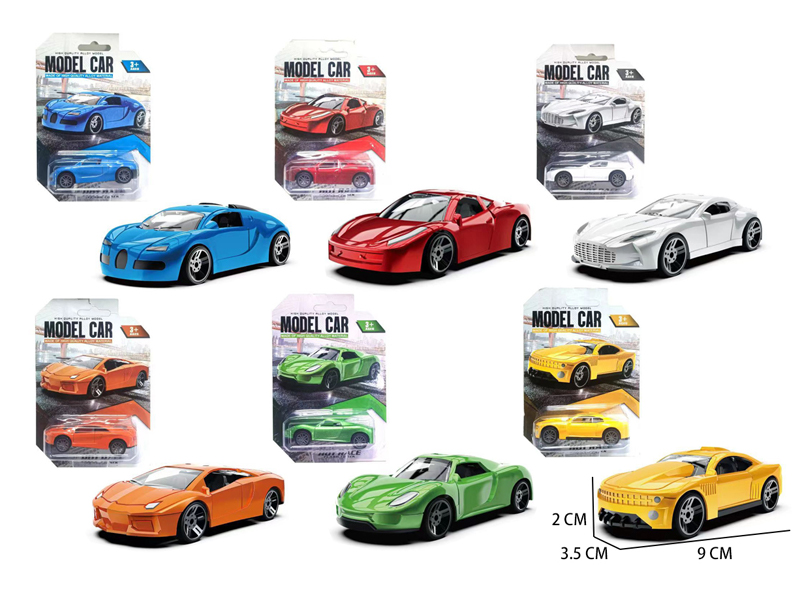 1:60 Pull Back Alloy Sports Car