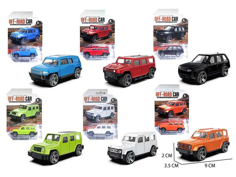 1:60 Pull Back Alloy Off-Road Vehicle