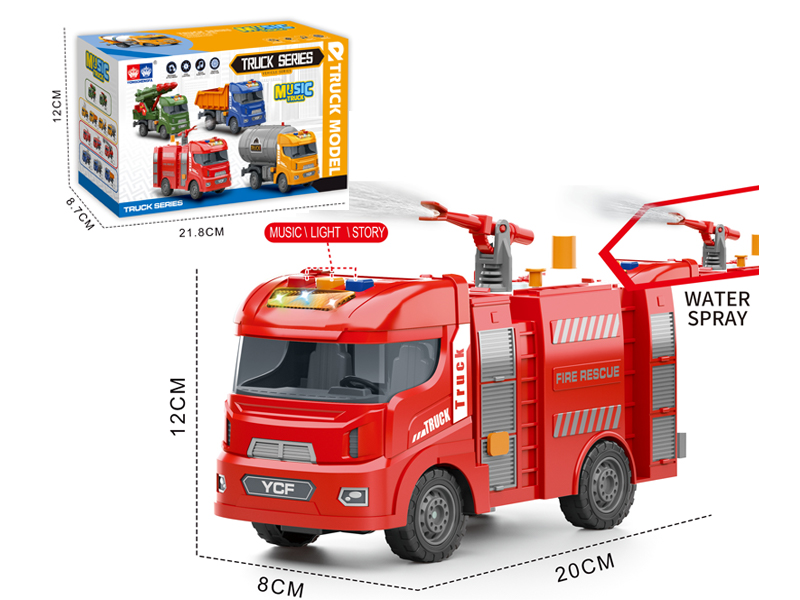 Friction Fire Engine With Light And Music（Fire Engine）
