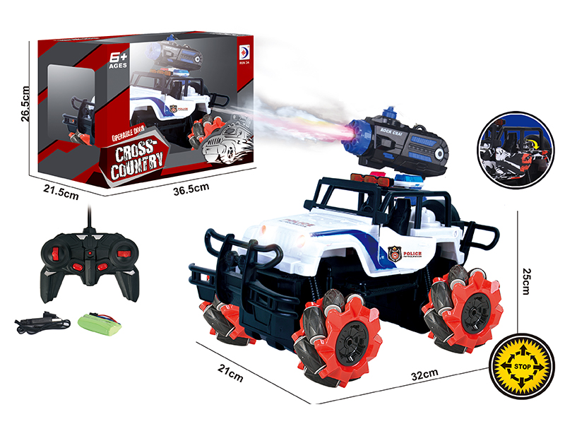 R/C Sidesway Jeep Police Car(Spray)