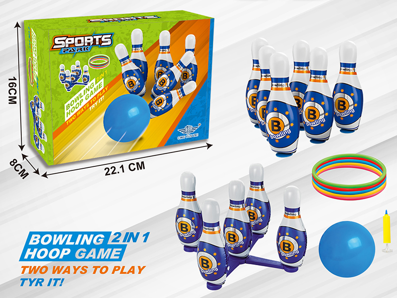 Bowling & Ring Toss Game 2 In 1