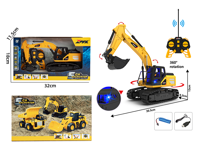 1:24 5CH R/C Crawler Excavators