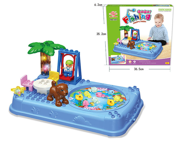 Building Block & Fishing Game