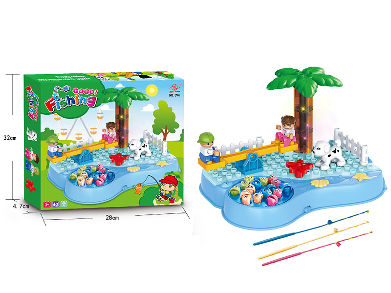 Building Block & Fishing Game
