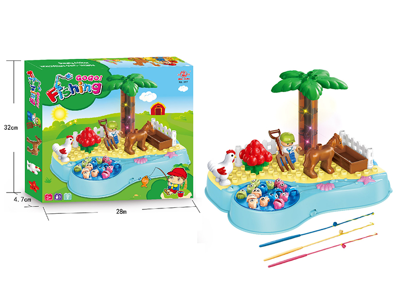 Building Block & Fishing Game