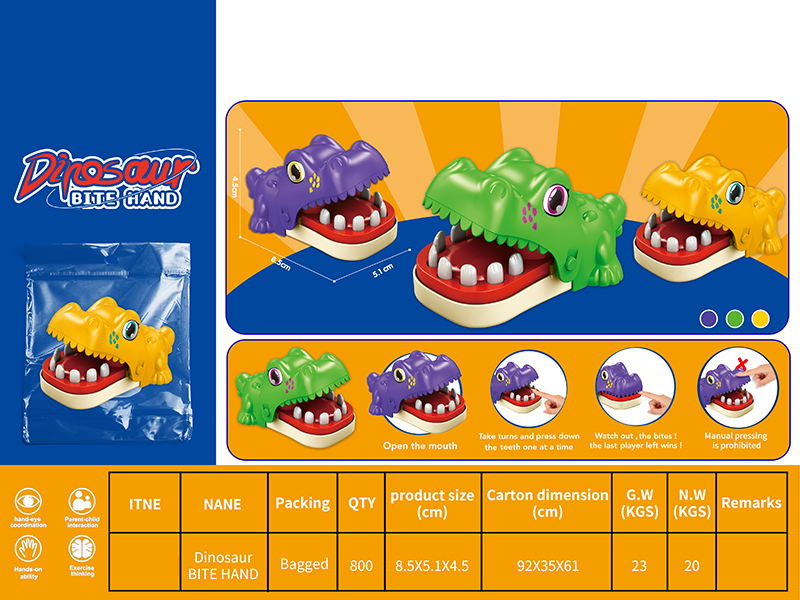Mini Crocodile Bite Hand( 3 Colors)