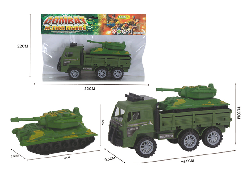 Friction Military Vehicles With Tank