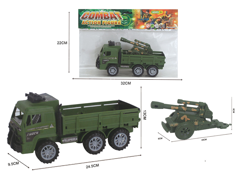 Friction Military Vehicles With Drag Gun