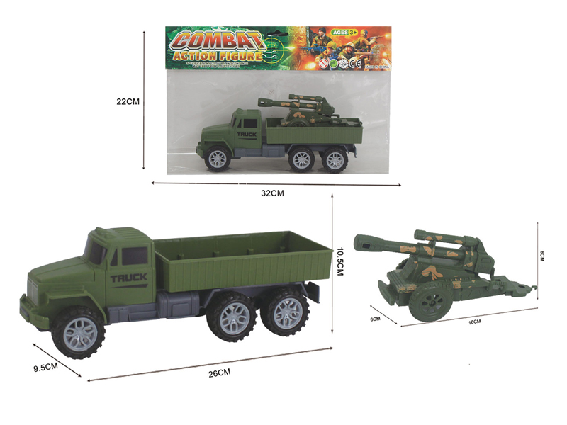 Friction Military Vehicles With Drag Gun