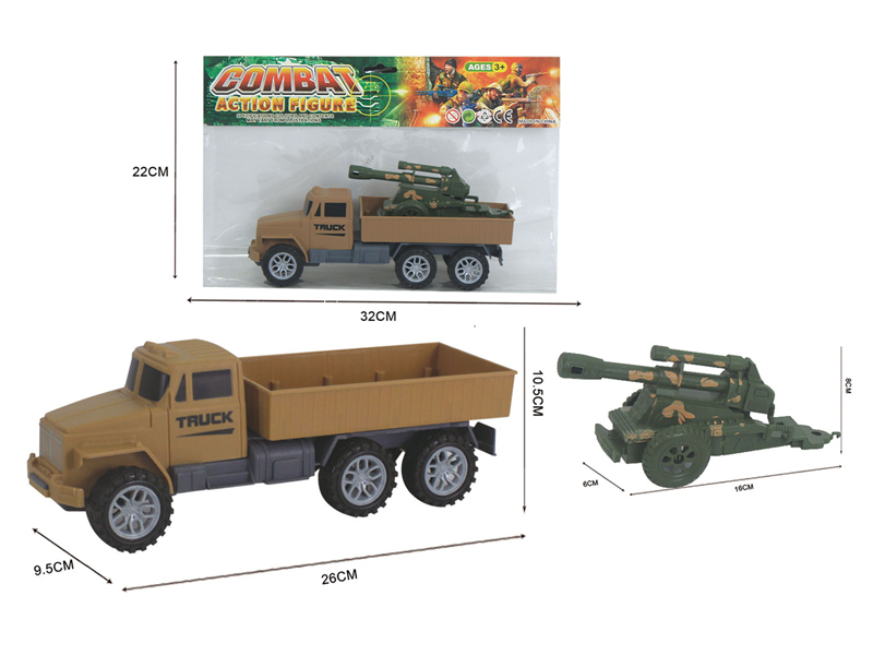 Friction Military Vehicles With Drag Gun