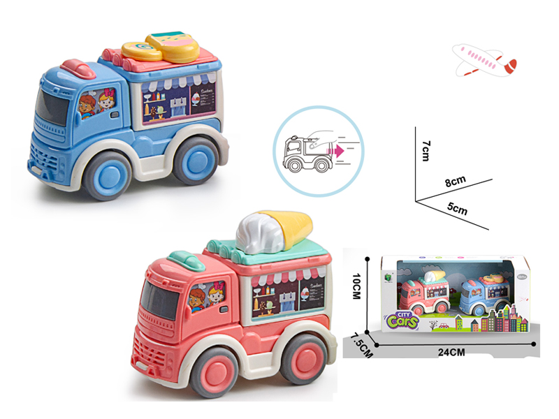 Pull Back Lollipop Ice Cream Truck