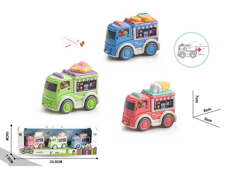Pull Back Ice Cream Truck, Lollipop Truck, Ice Cream Truck