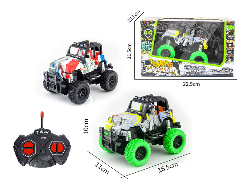 1:30 4-Channel Remote Control Water Transfer Printing Jeep Off-Road Vehicle With Light(Not Included Batteries)