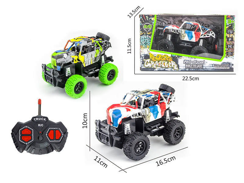 1:30 4-Channel Remote Control Water Transfer Printing Off-Road Vehicle With Light (Not Included Batteries)