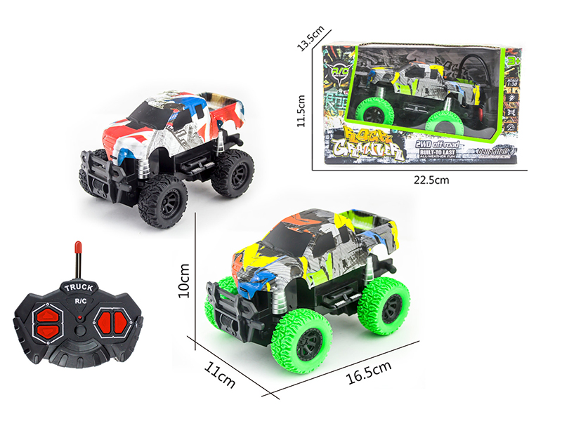 1:30 4-Channel Remote Control Water Transfer Printing Pickup Off-Road Vehicle With Light(Not Included Batteries)