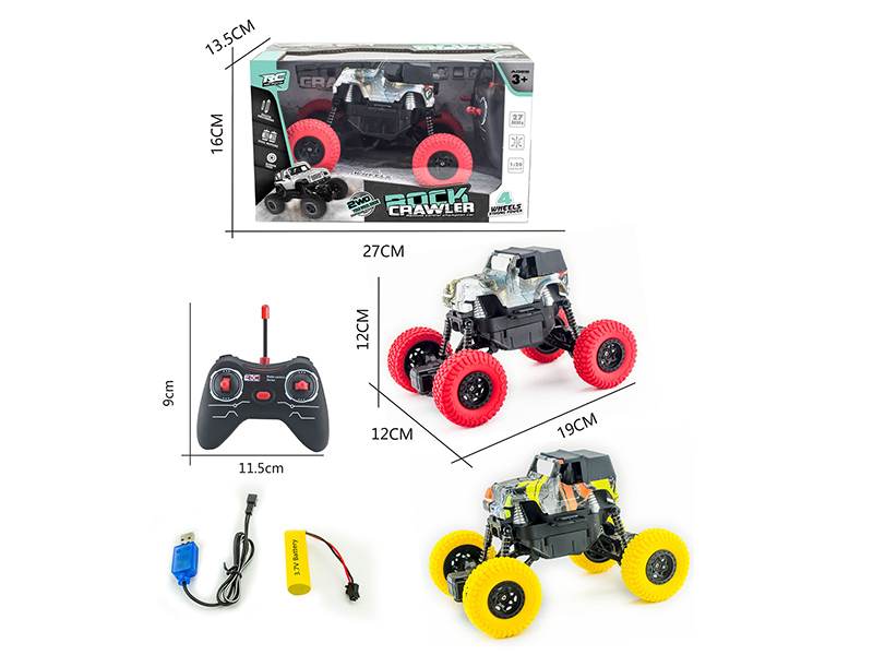 1:20 4-Channel 27Mhz Remote Control Water Transfer Printing Rock Crawler(Included Batteries)