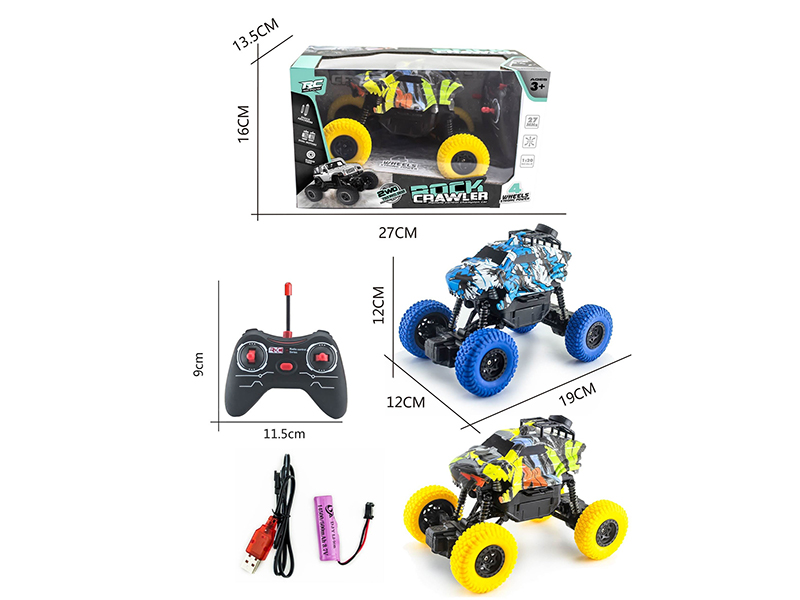 1:20 4-Channel 27Mhz Remote Control Climbing Water Transfer Printing Shark Off-Road Vehicle(Included Batteries)