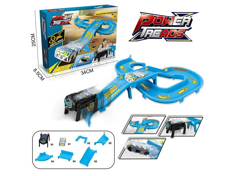 2-In-1 DIY Assembling Rail Car Toys