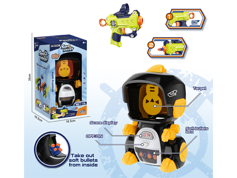 Soft Bullet Gun+Dinosaur Targeting