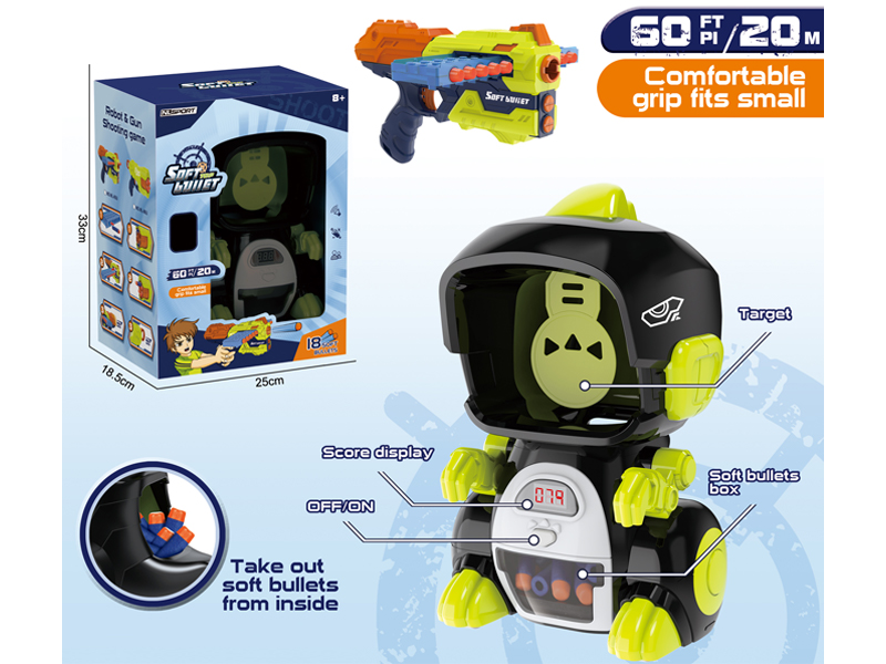 Soft Bullet Gun+Dinosaur Targeting