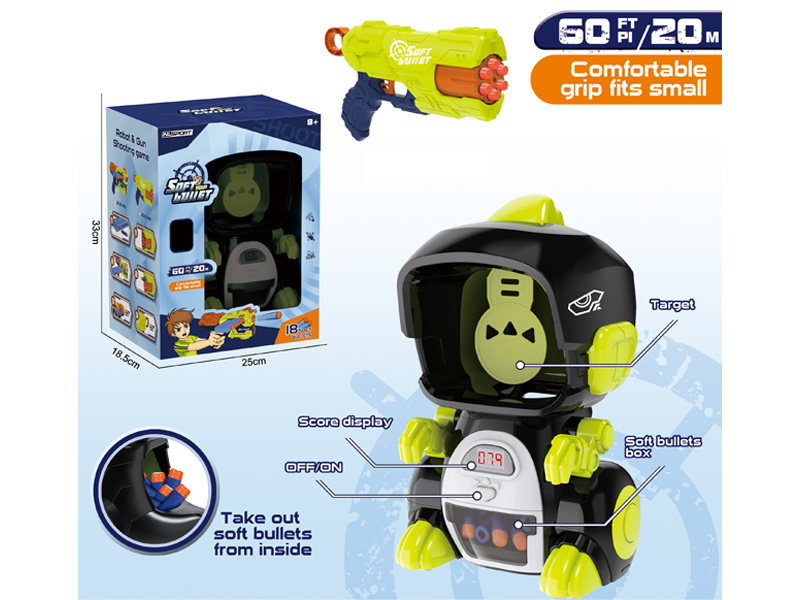 Soft Bullet Gun+Dinosaur Targeting