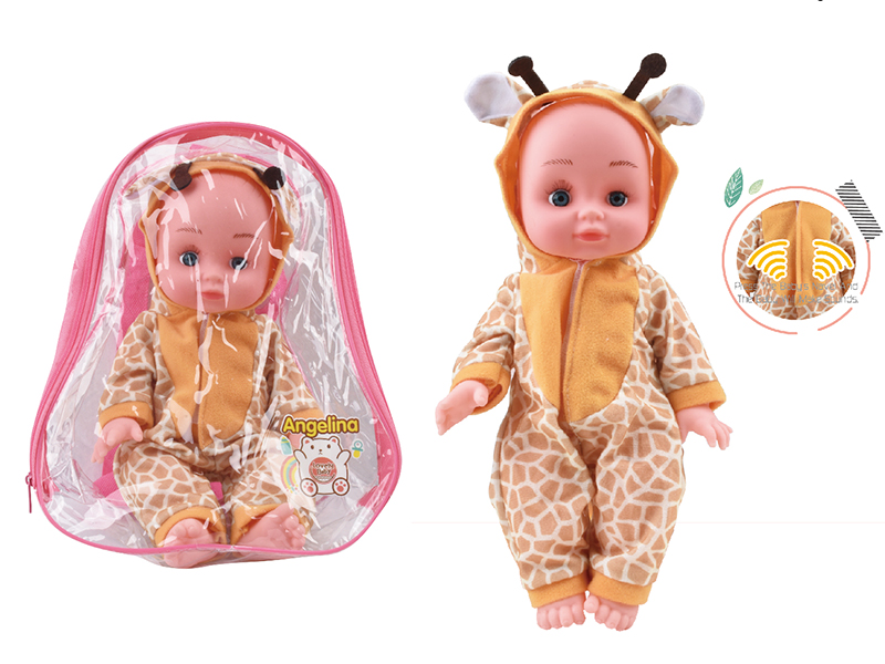 12-Inch Vinyl  Giraffe Dress-Up Doll With 6 Sounds IC