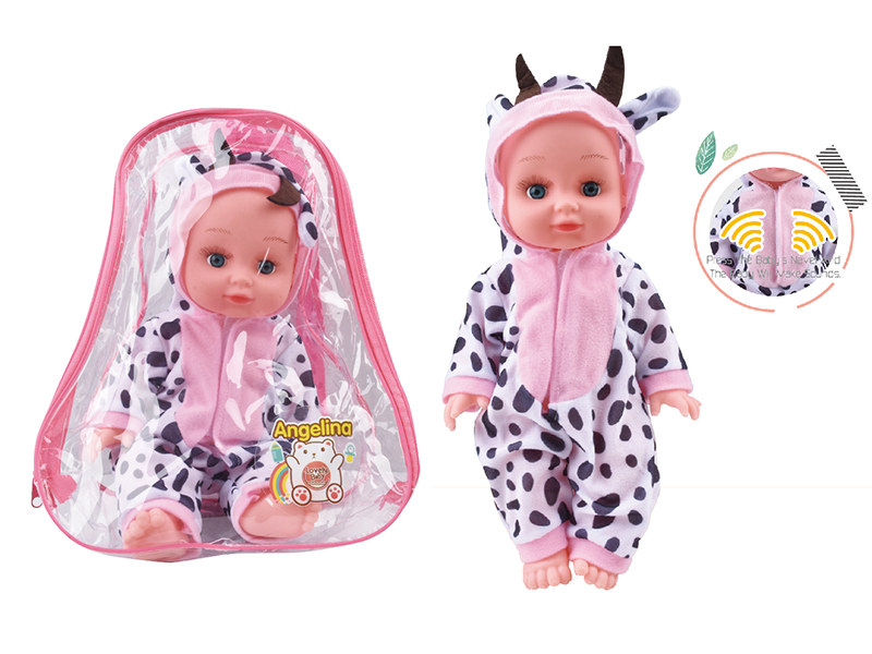12-Inch Vinyl  Cow Dress-Up Doll With 6 Sounds IC