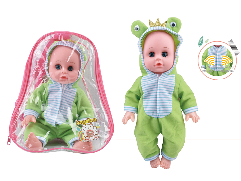 14-Inch Vinyl  Frog Dress-Up Doll With 6 Sounds IC,Movable Eyes