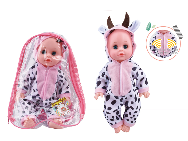 14-Inch Vinyl  Cow Dress-Up Doll With 6 Sounds IC,Movable Eyes