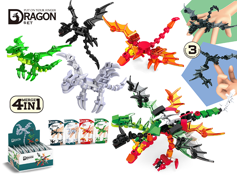 Building Blocks - Finger Dragon  12pcs