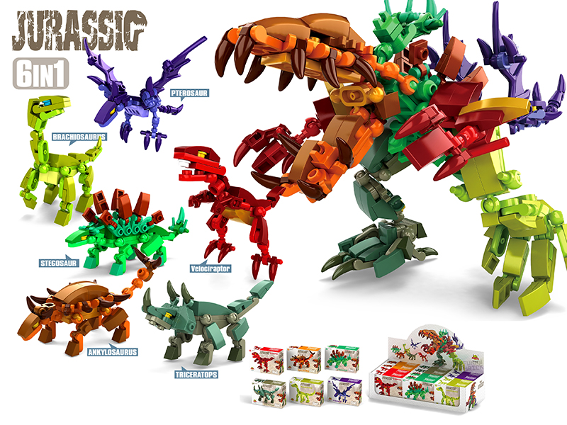 Building Blocks - Jurassic Dinosaur 12pcs