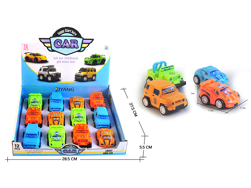 Mini Pull Back Cars 12pcs