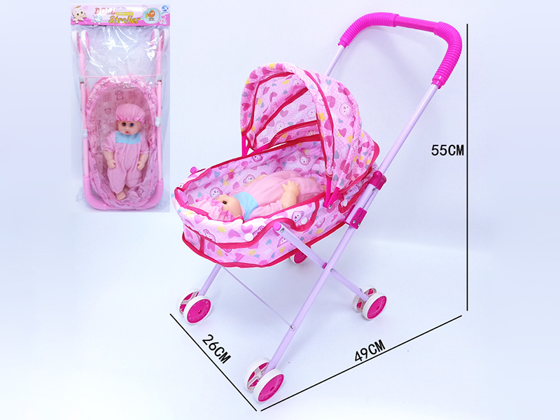 Iron Stroller +12 Inch Boy Baby Doll