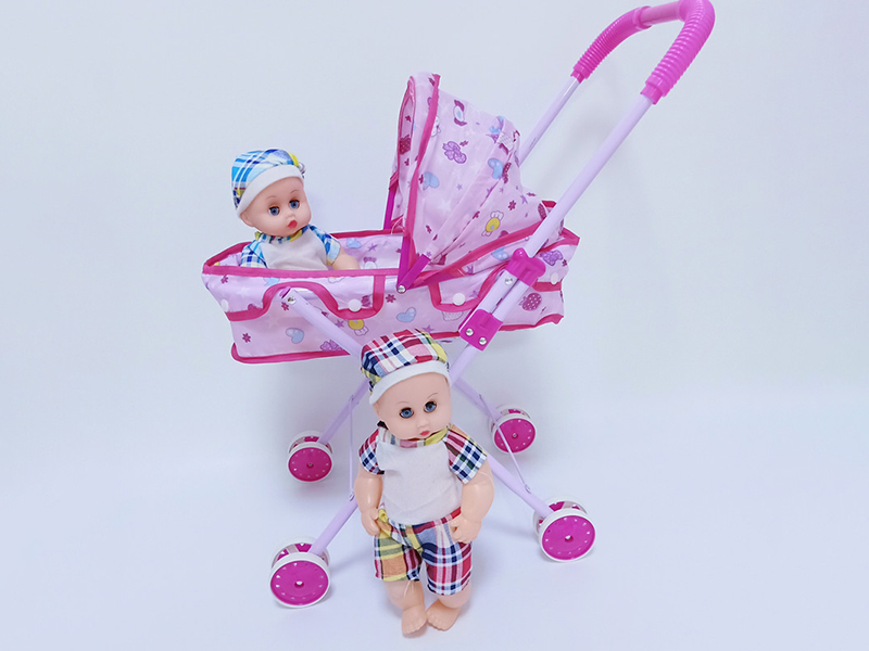 Iron Stroller +12 Inch Boy Baby Doll