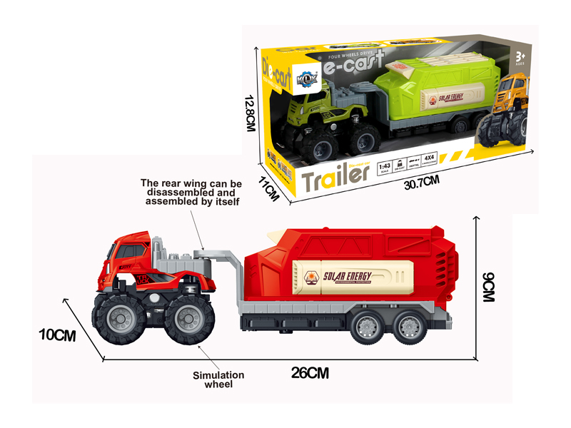 4Wd Friction Alloy Solar Powered Transport Vehicle