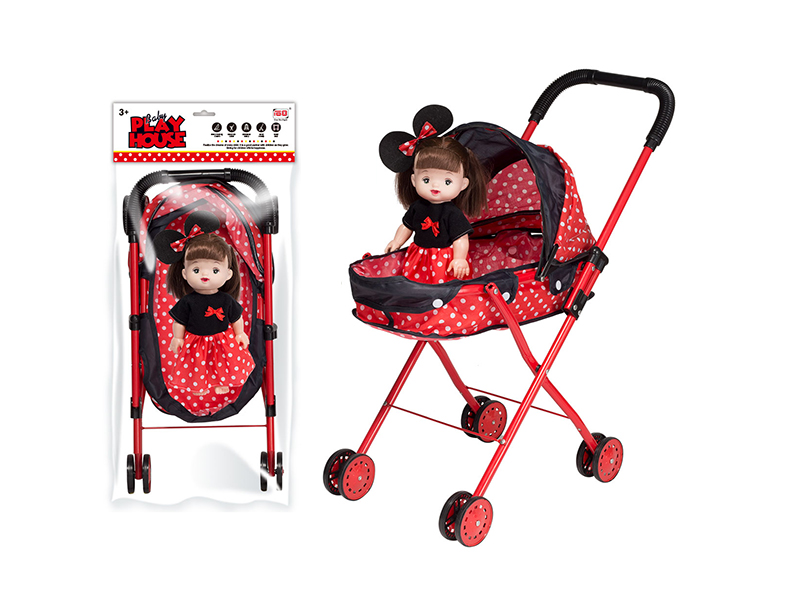 Baby Sunshade Stroller Toy +Doll With IC