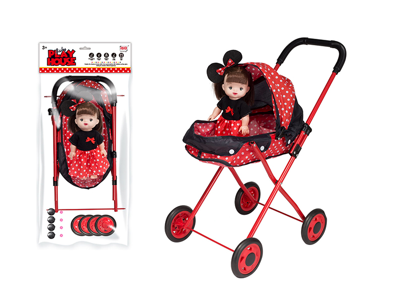Baby Sunshade Stroller Toy +Doll With IC