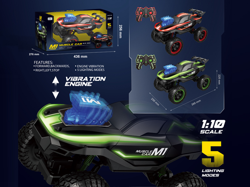 1:10 2.4G 6Ch R/C Climbing Vehicle With Light