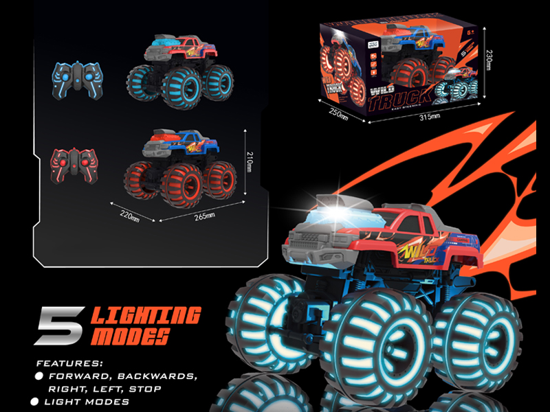 1:12 2.4G 5Ch 4Wd R/C Bigfoot Monster Car With Light