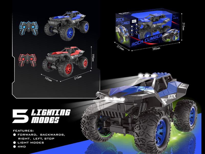 1:12 2.4G 5Ch 4Wd R/C Climbing Vehicley With Light
