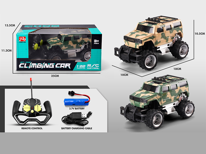 1:22 Hummer 4-Channel Remote Control Camouflage Off-Road Vehicle