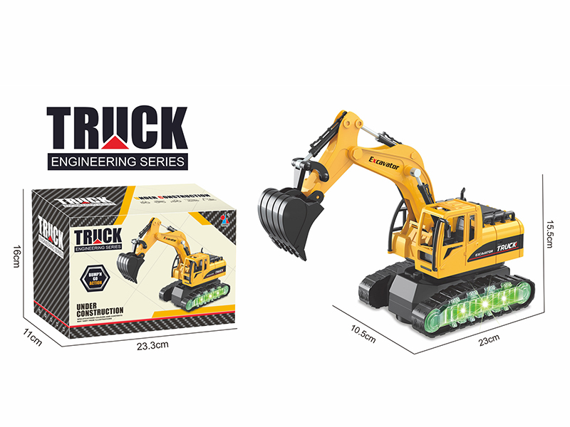 B/O Go And Bump Excavator With Light And Music