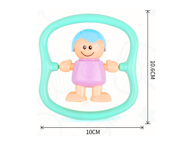 Boy Circle Baby Rattle