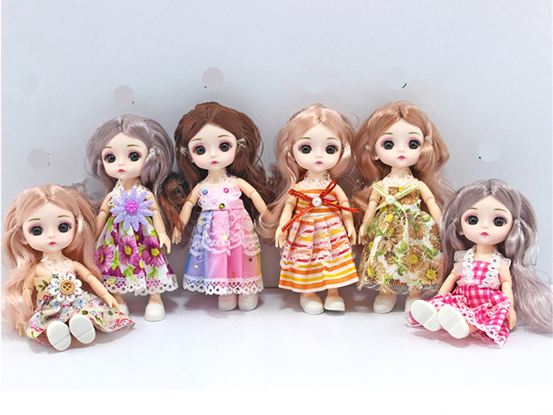 16cm 13-Joint 3D Eyes Doll