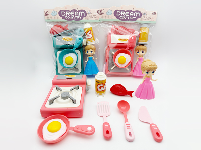 Frozen Princess Gas Stove Kitchen Set